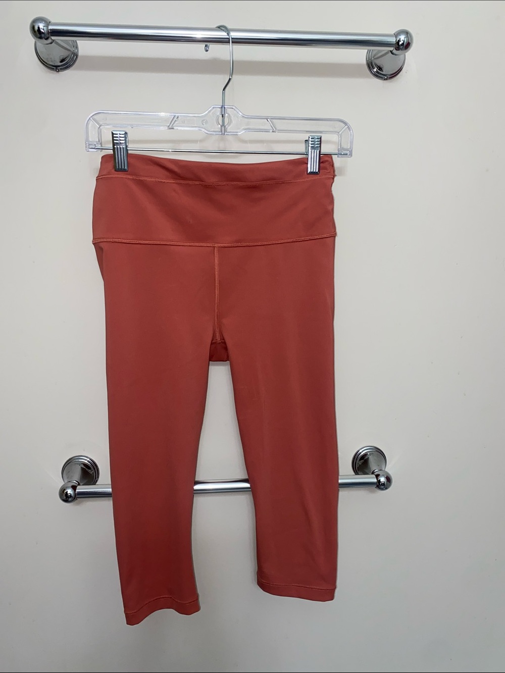 Athleta Cropped Leggings in Rust Orange